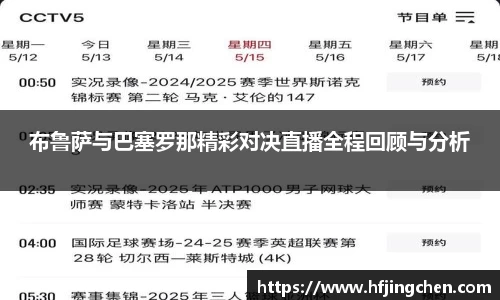 布鲁萨与巴塞罗那精彩对决直播全程回顾与分析